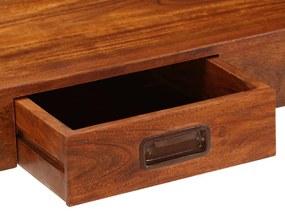vidaXL Γραφείο 110x50x76 εκ. Μασίφ Ξύλο Ακακίας/Μελί Φινίρισμα