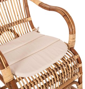 ΚΟΥΝΙΣΤΗ ΠΟΛΥΘΡΟΝΑ ΜΕ ΜΑΞΙΛΑΡΙ SANTA FE RATTAN HM9343 60x103x90Υ εκ.