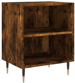 vidaXL Κομοδίνα 2 τεμ. Καπνιστή Δρυς 40x30x50εκ από Επεξεργασμένο Ξύλο