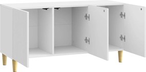 vidaXL Ντουλάπι TV 99 x 34,5 x 50 εκ. Γυαλιστερό Λευκό