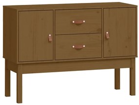 vidaXL Ντουλάπι Καφέ Μελί 110 x 40 x 78 εκ. από Μασίφ Ξύλο Πεύκου