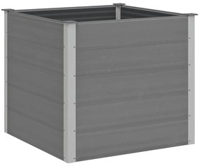 vidaXL Ζαρντινιέρα Υπερυψωμένη Γκρι 100 x 100 x 91 εκ. από WPC
