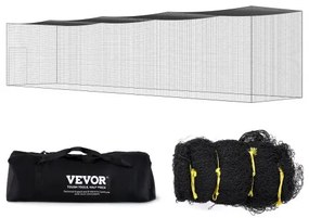 VEVOR Baseball Batting Netting, Professional Softball Baseball Batting Hitting Training Net, Practice Portable Pitching Cage Net with Door &amp; Carry Bag, Heavy Duty Enclosed PE Netting, 55FT (NET ONLY)