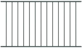 vidaXL Πάνελ Περίφραξης Ατσάλι με Ηλεκτροστατική Βαφή 1,63x0,75 μ. Ανθρακί