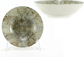 Πιάτο Μπεζ Σχέδιο Maiolica Beige Opaco Πορσελάνη Φ20cm