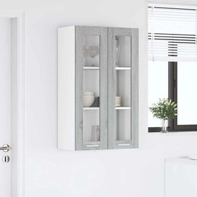 vidaXL Κρεμαστό ντουλάπι Γκρίζο Σονομα 60 x 31 x 100 εκ.