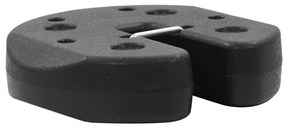vidaXL Βαρίδια για Κιόσκι 4 τεμ. Μαύρα 220 x 50 χιλ. από Σκυρόδεμα