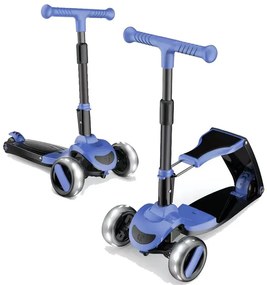 GC SCOOTER FUN S8 2 σε 1 Μαύρο/Μπλε ME LED ΦΩΤΑΚΙΑ