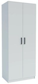 Ντουλάπα Δίφυλλη Simple Λευκή 80x52x205cm - GR-SIM2D-1