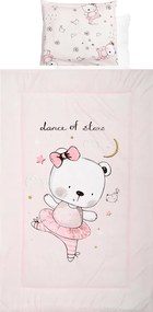 SET LORELLI - 4 PARTS RANFORCE PINK BLLERINA BEAR