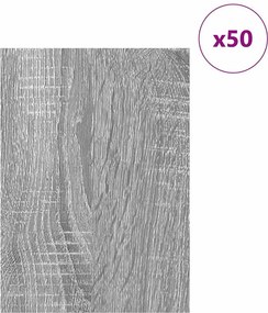 vidaXL Διακοσμητικά Πάνελ 50 τεμ. Γκρι Sonoma 30 x 42 x 0,27 εκ