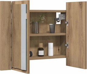 vidaXL Καθρέφτης Ντουλάπι Αρτισιανή Δρυς 60x12x45 εκ. Επεξ. Ξύλο