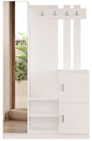 Έπιπλο Εισόδου 956LCS2830 113,6x35x180cm White Μοριοσανίδα, Μελαμίνη
