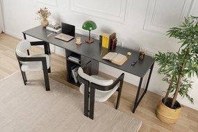 Γραφείο Ανθρακί / Μαύρο GITIS 240x60x74