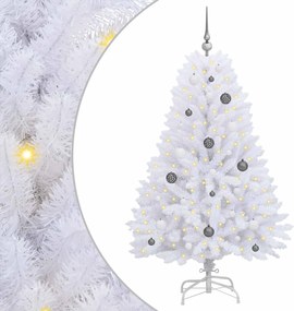 vidaXL Τεχνητό Χριστουγεννιάτικο Δέντρο Λευκό 80 x 80 x 150 εκ.