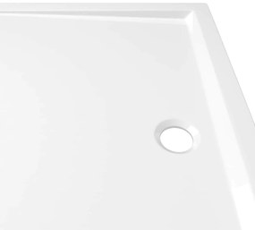 vidaXL Βάση Ντουζιέρας Ορθογώνια Λευκή 70 x 100 εκ. από ABS