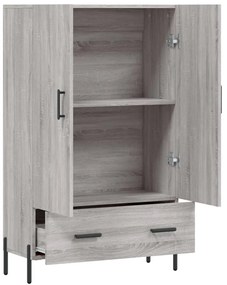 vidaXL Ντουλάπα Γκρι Sonoma 69,5 x 31 x 115 εκ. από Επεξεργασμένο Ξύλο