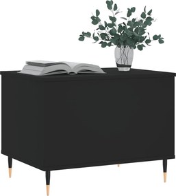 vidaXL Τραπεζάκι Σαλονιού Μαύρο 60x44,5x45 εκ. Επεξεργασμένο Ξύλο