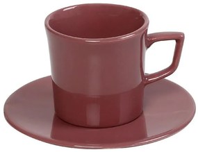 Φλυτζάνι Espresso 100ml + Πιατάκι Espiel Essentials Pomegranate OWD105K6