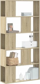 vidaXL Βιβλιοθήκη 5Επιπέδων Sonoma Δρυς 80,5x23,5x162,5 εκ. Επεξ. Ξύλο