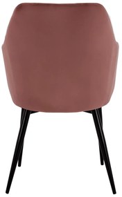 Καρέκλα-Πολυθρόνα CHARLES Βελούδο Σάπιο μήλο 52x60x89Υεκ. 2αδα 52x60x89 εκ.