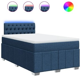 ΚΡΕΒΑΤΙ BOXSPRING ΜΕ ΣΤΡΩΜΑ ΜΠΛΕ 120X190 ΕΚ. ΥΦΑΣΜΑΤΙΝΟ 3289320