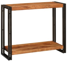 vidaXL Τραπέζι κονσόλας Καφέ 90 x 33 x 75 εκ Μασίφ ξύλο ακακίας