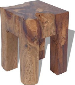 vidaXL Σκαμπό από Μασίφ Ξύλο Teak