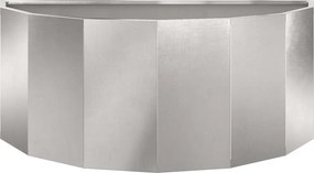 vidaXL Γλάστρα Ασημί 90 x 45 x 35 cm Ανοξείδωτο ατσάλι