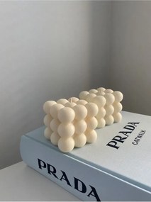 Διακοσμητικό κερί Λευκό 7x7 cm
