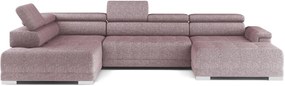 162769029 Γωνιακός καναπές Carmel plus-Roz-Αριστερή Μασίφ Ξύλο , 1 Τεμάχιο