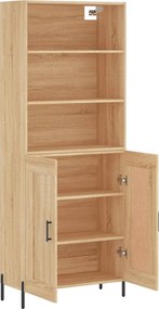 vidaXL Ντουλάπι Sonoma δρυς 69,5 x 34 x 180 εκ. από Επεξεργασμένο Ξύλο