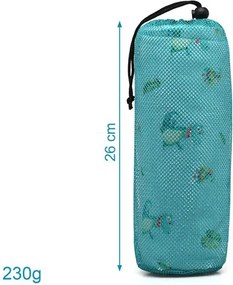 Παιδική Πετσέτα Θαλάσσης Microfiber (75x150) Kiokids Crocodile Μέντα 4357