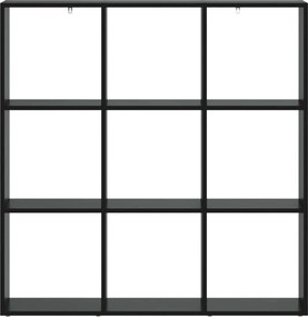 vidaXL Βιβλιοθήκη 102 x 29 x 103,5 εκ. Επεξεργασμένο Ξύλο Μαύρη Δρυς