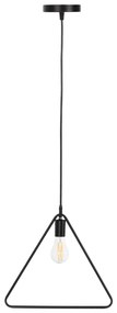 CEILING PENDANT LAMP  BLACK METAL TRIANGLE 38x132H cm. 38x1x132 εκ.