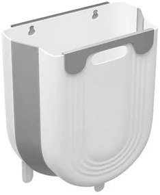 Πτυσσόμενος κάδος απορριμμάτων CLN-0052, 10L, 22.5x16.5x28.5cm, γκρι