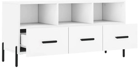 vidaXL Έπιπλο Τηλεόρασης Λευκό 102 x 36 x 50 εκ. από Επεξεργ. Ξύλο