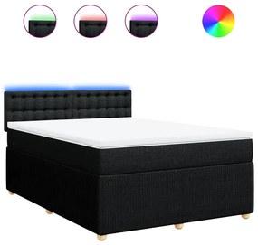 ΚΡΕΒΑΤΙ BOXSPRING ΜΕ ΣΤΡΩΜΑ ΜΑΥΡΟ 160X200 ΕΚ. ΥΦΑΣΜΑΤΙΝΟ 3289823