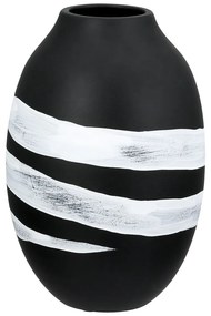 Βάζο Στρογγυλό Κεραμικό Μαύρο D14X21Cm D14X21Cm