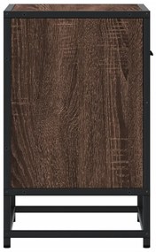 vidaXL Κομοδίνα 2 τεμ. Καφέ Δρυς 40x31x50 εκ. από Επεξεργασμένο Ξύλο