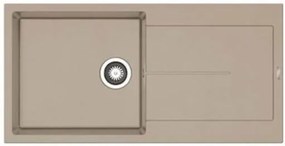 Νεροχύτης Pyramis Ithaka 1B 1D Plus-Beige-100 x 50 εκ.