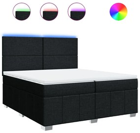 ΚΡΕΒΑΤΙ BOXSPRING ΜΕ ΣΤΡΩΜΑ ΜΑΥΡΟ 200X200 ΕΚ. ΥΦΑΣΜΑΤΙΝΟ 3294070