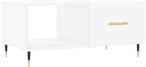 vidaXL Τραπεζάκι Σαλονιού Λευκό 90x50x40 εκ. Επεξεργασμένο Ξύλο