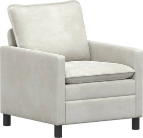 vidaXL Σετ Καναπέ 2 pcs Κρεμ Βελούδο