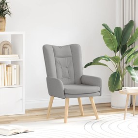 vidaXL Πολυθρόνα Χαλάρωσης Σύννεφο Γκρίζα Υφάσμα