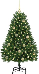 vidaXL Τεχνητό Χριστουγεννιάτικο Δέντρο 120 cm 150 LED Θερμό λευκό