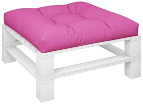 vidaXL Μαξιλάρι Παλέτας Ροζ 80 x 80 x 12 εκ. Υφασμάτινο
