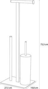 Square white σταντ χαρτιού υγείας + πιγκάλ Sealskin