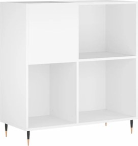 vidaXL Έπιπλο Δίσκων Λευκό 84,5 x 38 x 89 εκ. από Επεξεργασμένο Ξύλο