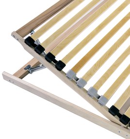 vidaXL Βάση κρεβατιού με λάμες Καστανό 80 x 190 cm Ξύλο και Πλαστικό